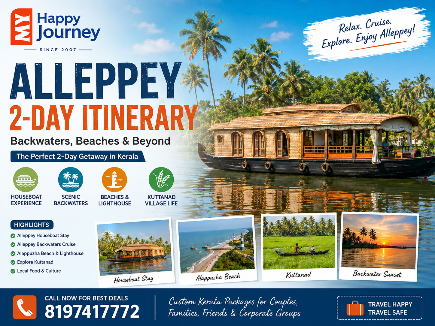 Alleppey 2-Day Itinerary
