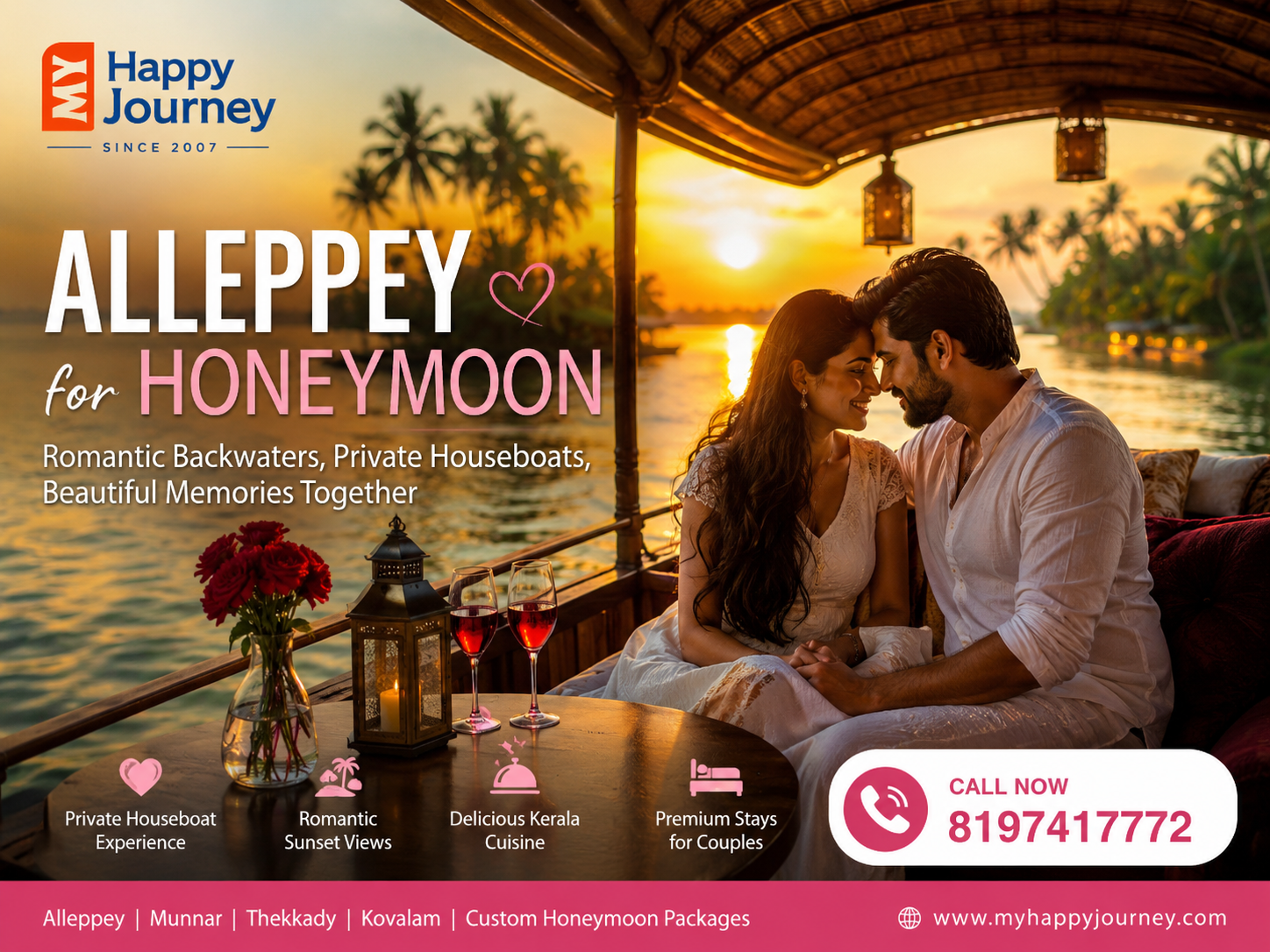 Alleppey for Honeymoon: A Romantic Guide for Couples