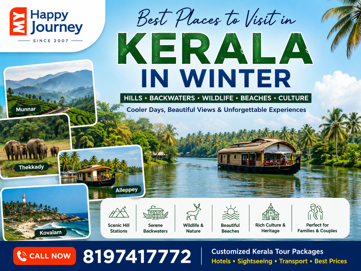 Best Places to Visit in Kerala in Winter