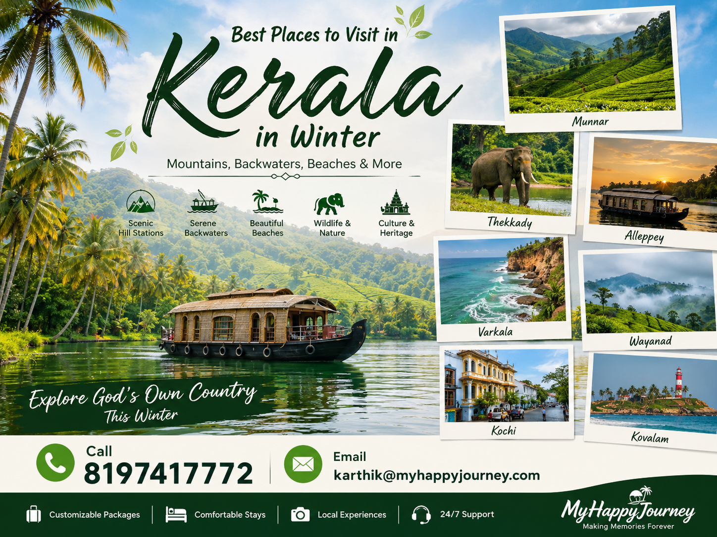 Best Places to Visit in Kerala in Winter