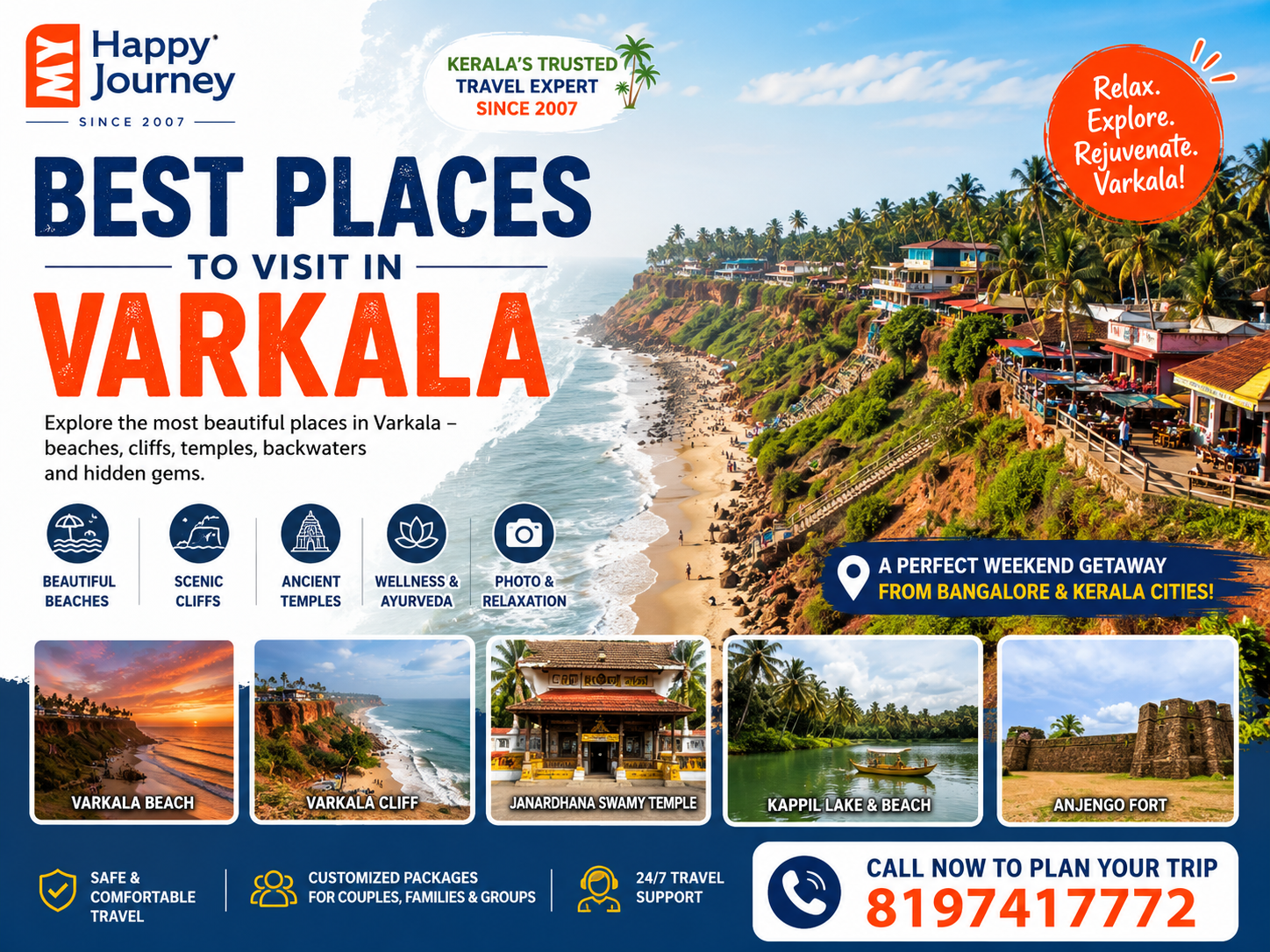 Best Places to Visit in Varkala