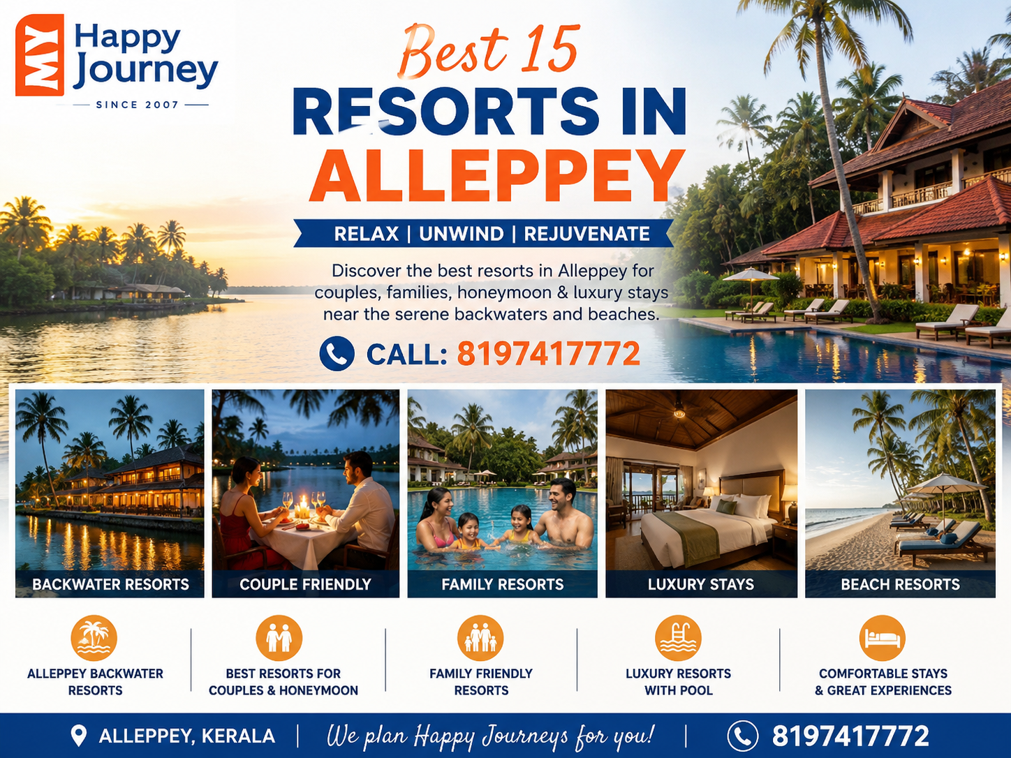 15 Best Resorts in Alleppey