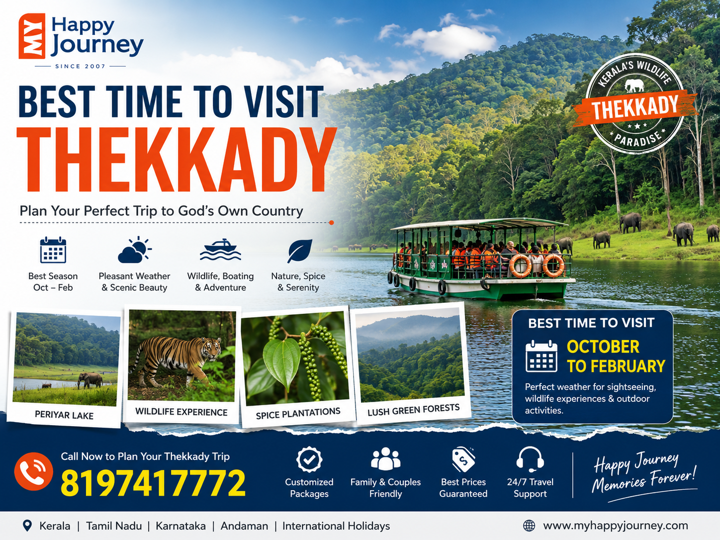 Best Time to Visit Thekkady