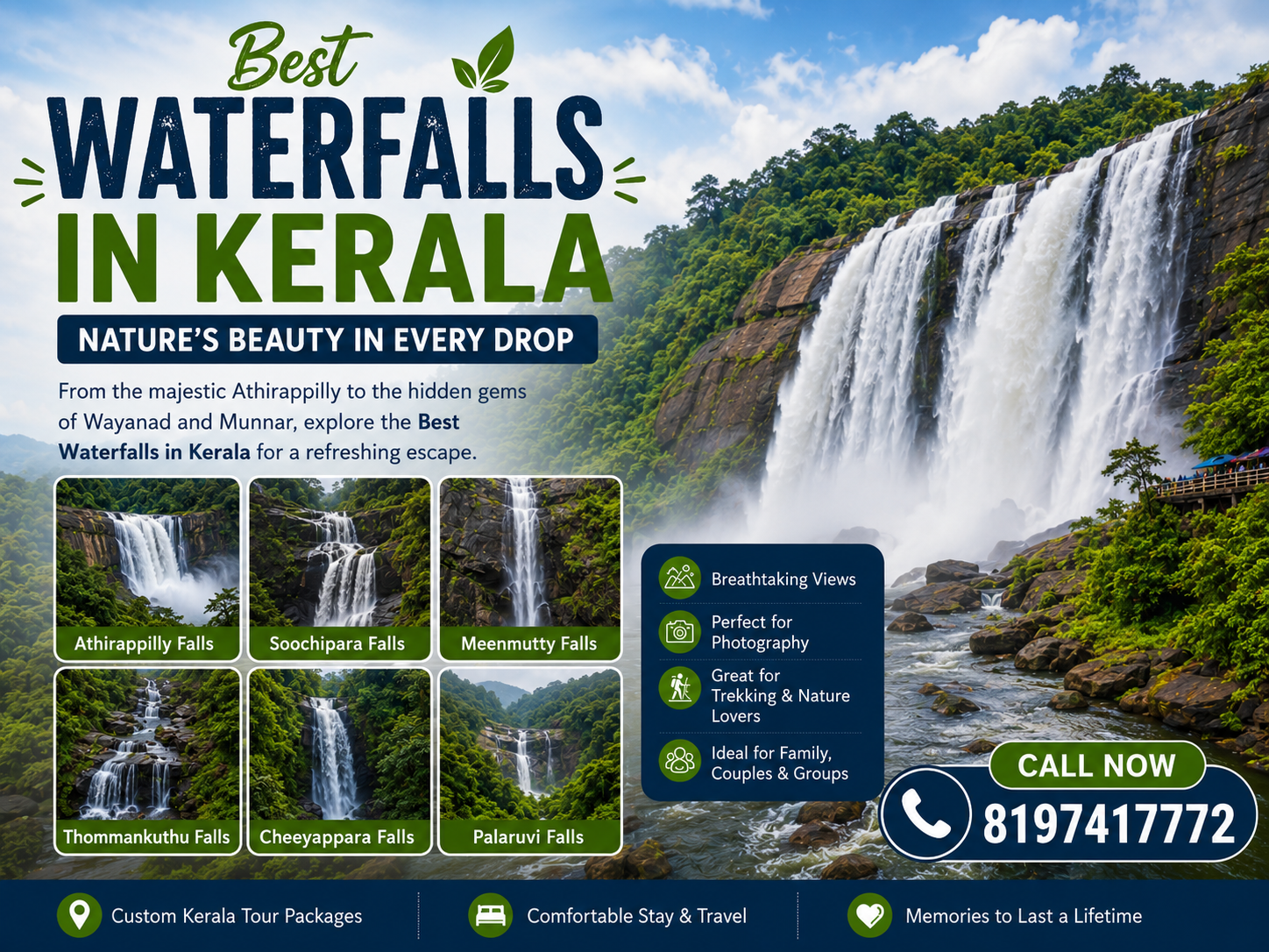 Best Waterfalls in Kerala