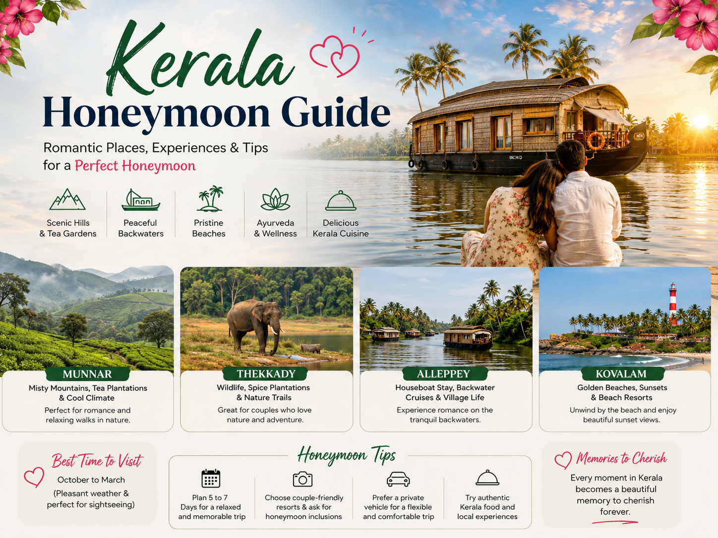 Kerala Honeymoon Guide: Plan the Perfect Romantic Escape