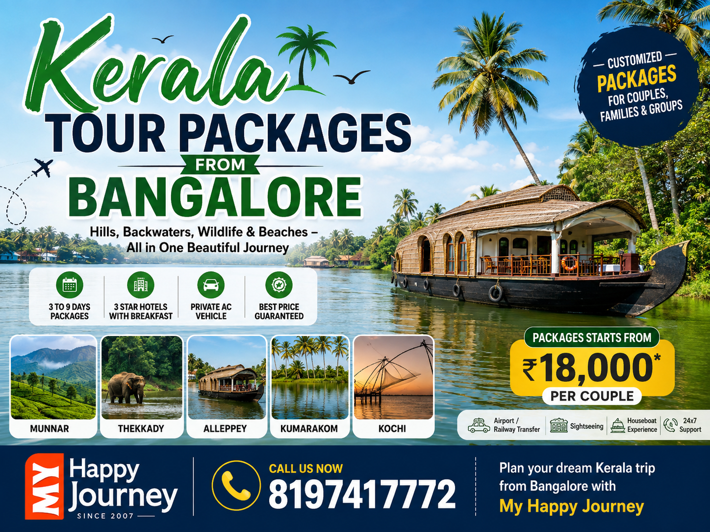 Kerala Tour Packages from Bangalore