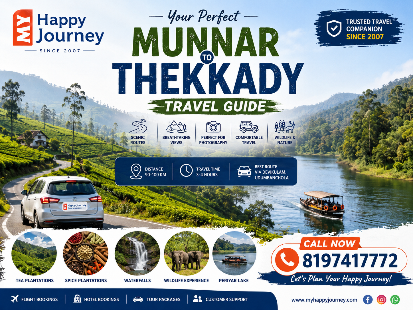 Munnar to Thekkady Travel Guide