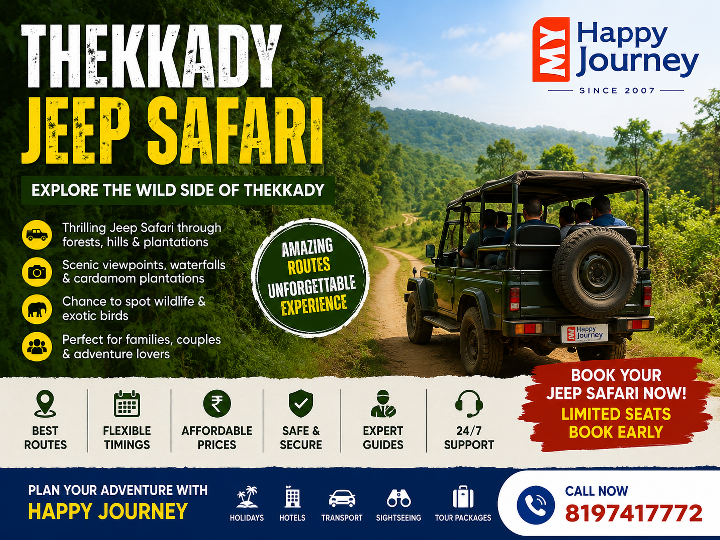 Thekkady Jeep Safari