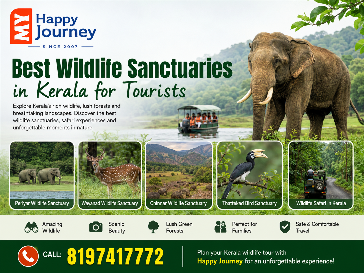 Best Wildlife Sanctuaries in Kerala