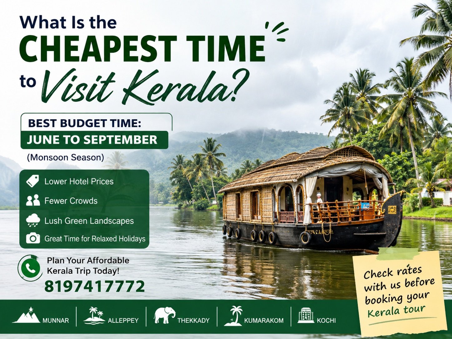What Is the Cheapest Time to Visit Kerala