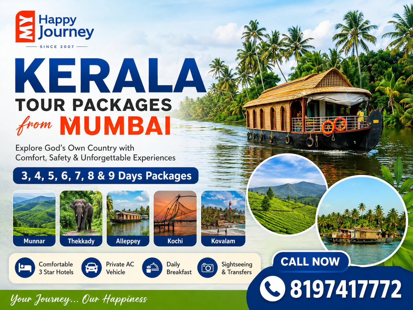 Kerala Tour Packages from Mumbai