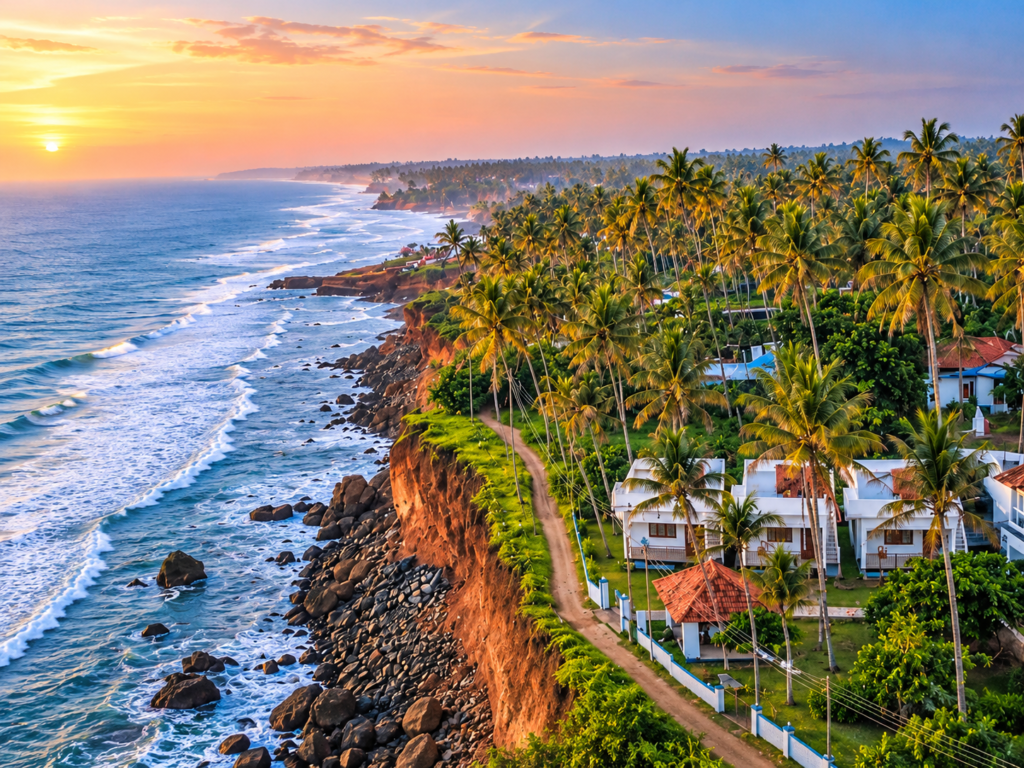 varkala beach view