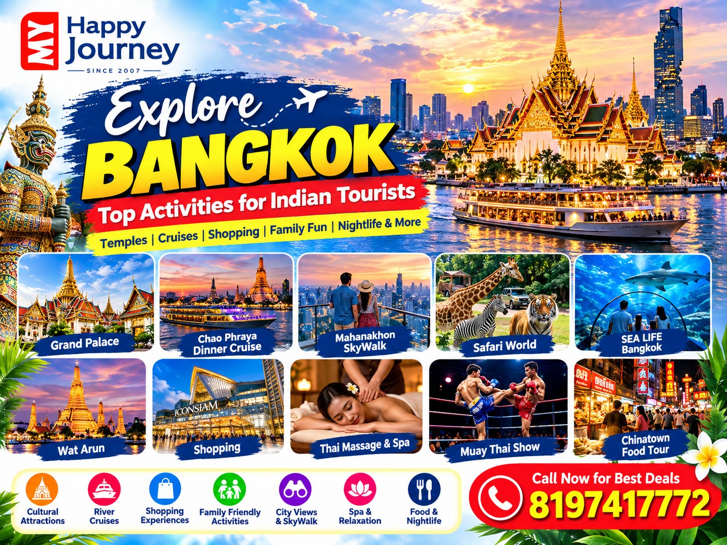 Bangkok Activities for Indian Tourists with Prices 2026-27