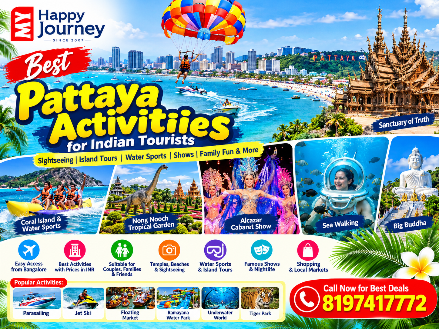Pattaya Activities for Indian Tourists 2026-27