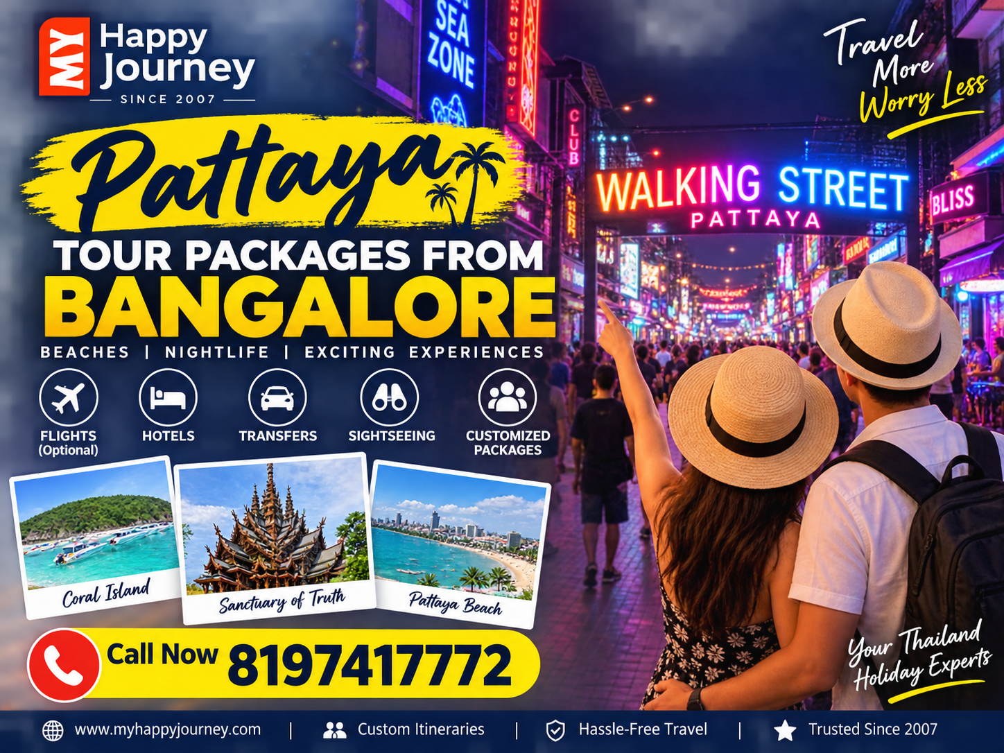 7 amazing Pattaya Tour Packages from Bangalore