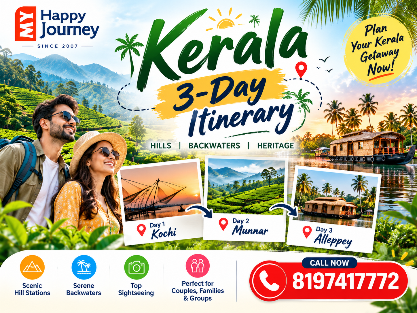 Kerala 3-Day Itinerary
