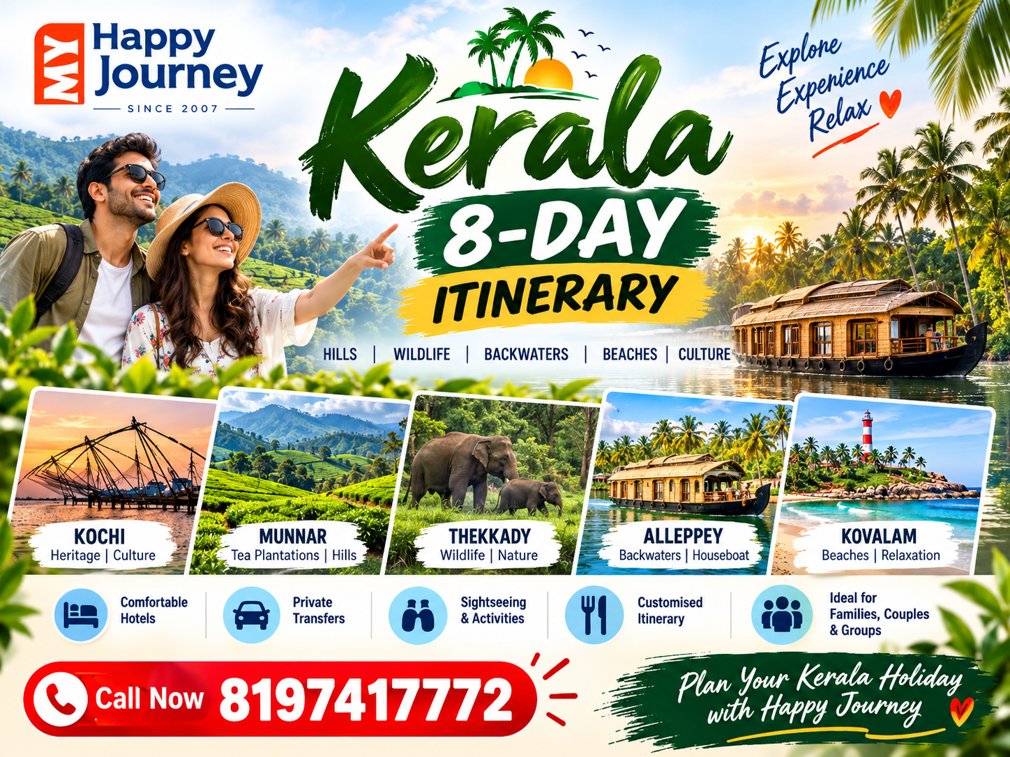 Kerala 8-Day Itinerary