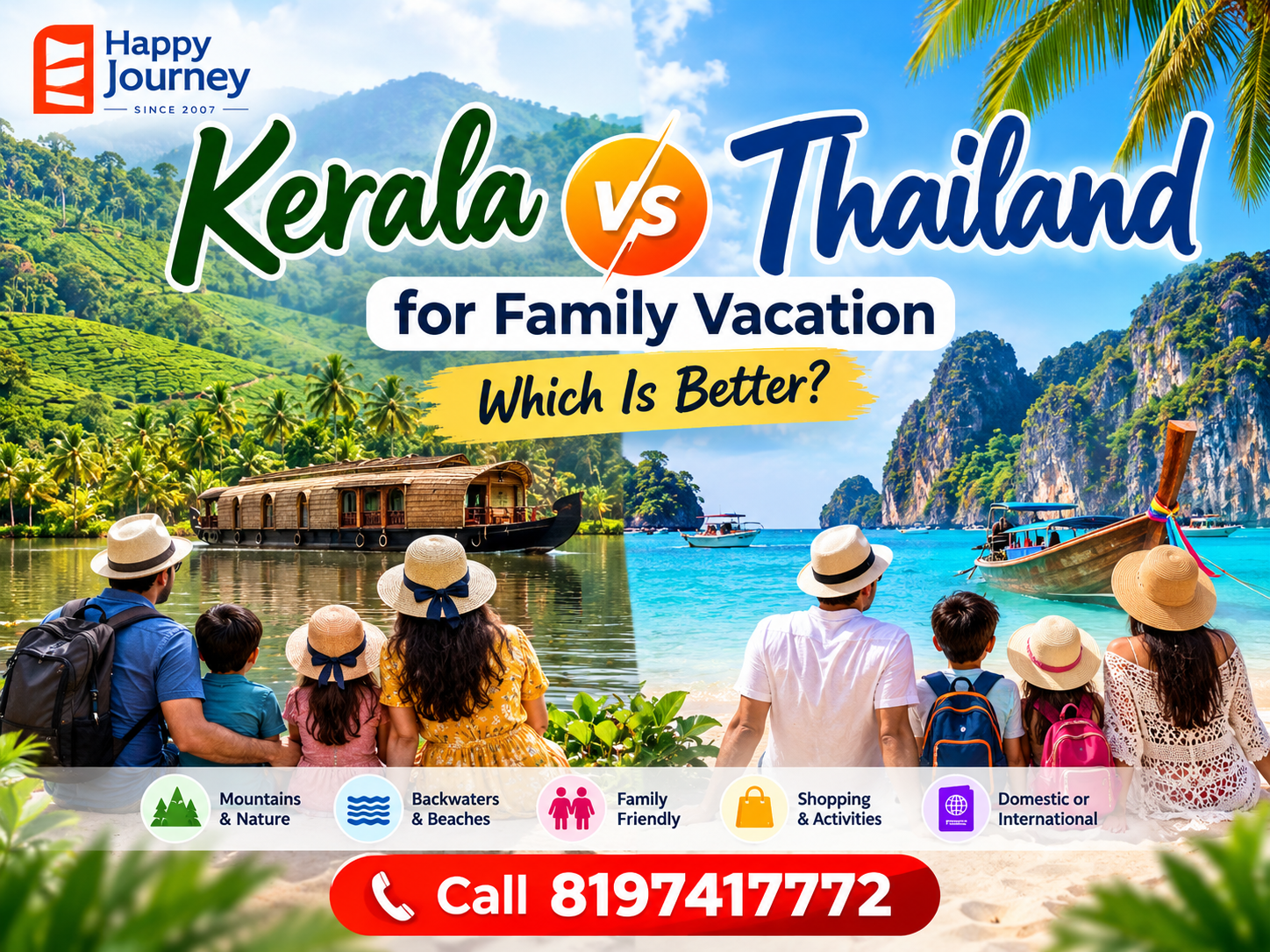 Kerala vs Thailand for Family Vacation: Which Is Better?